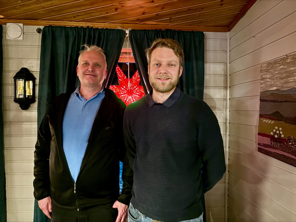 Nestleder Roy Mikkelsen (t.v.) og styreleder Marius Meier Dille.